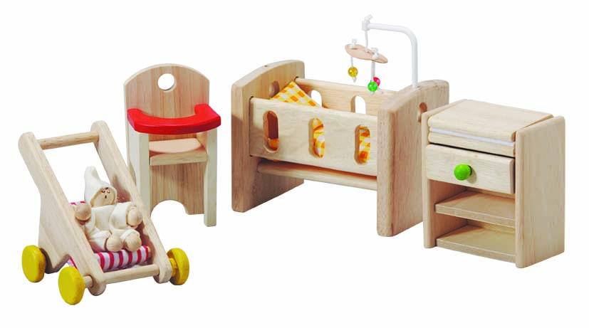 PlanToys Puppenmöbel Schlafzimmer Baby