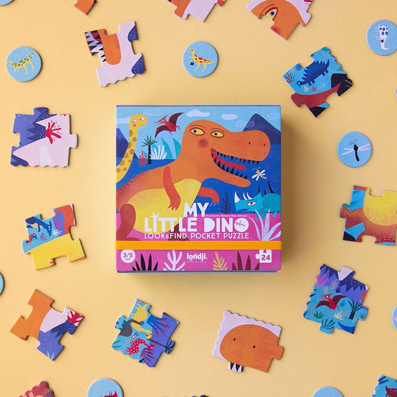 Londji My little Dino Pocket Puzzle