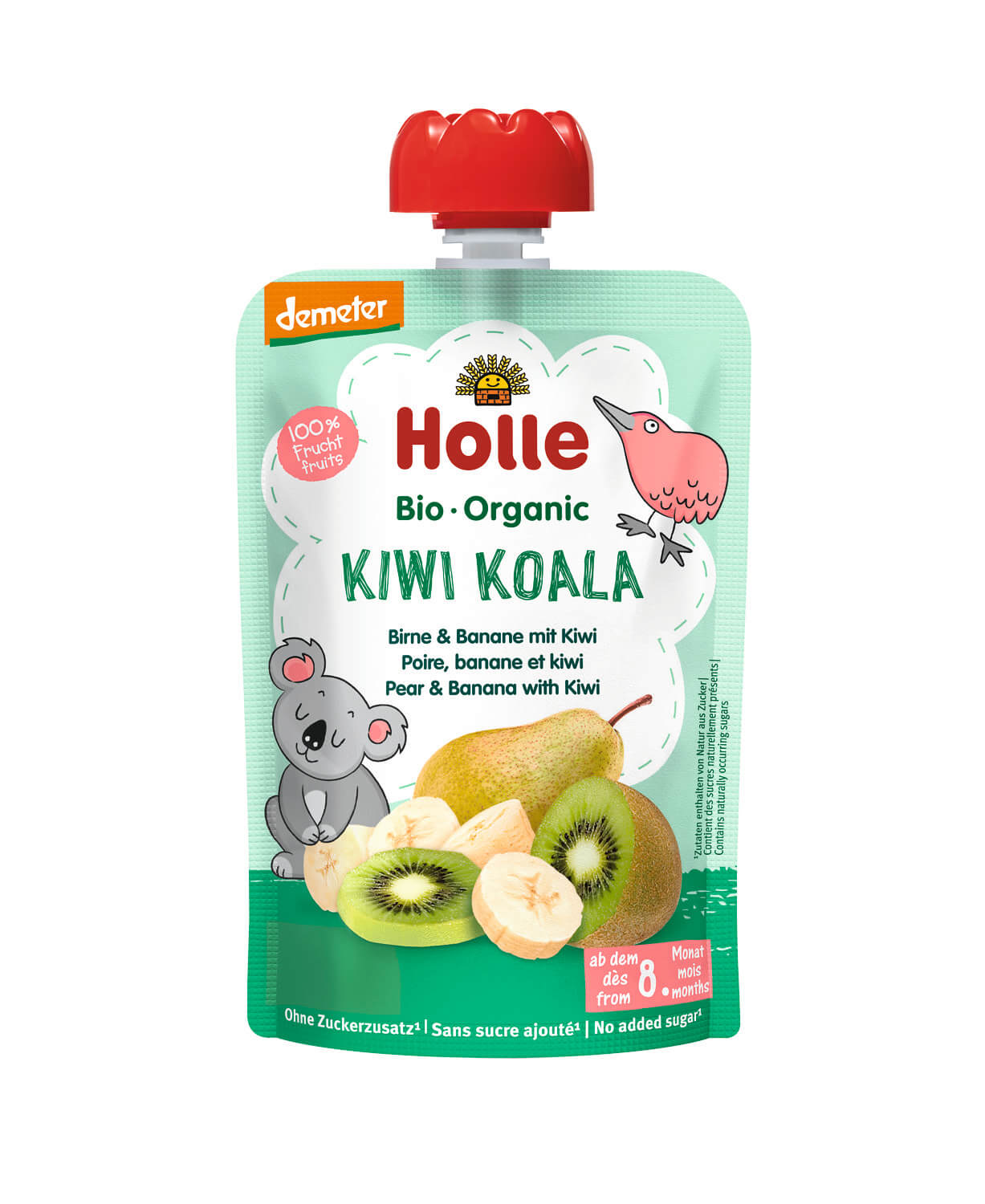 Holle Pouchy Kiwi Koala Demeter Birne, Banane, Kiwi 100g