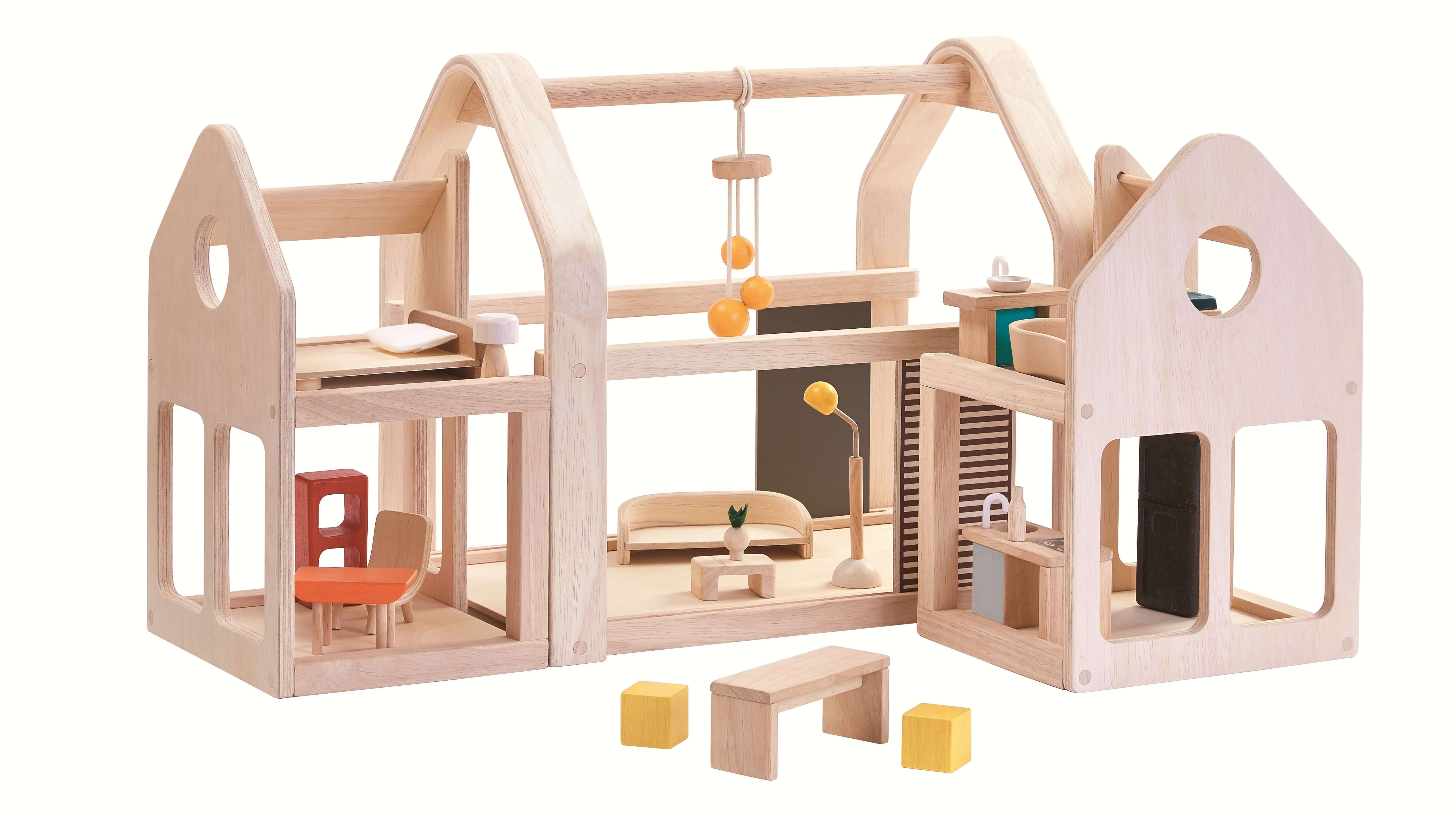 PlanToys Puppenhaus Slide n Go (20 Teile)