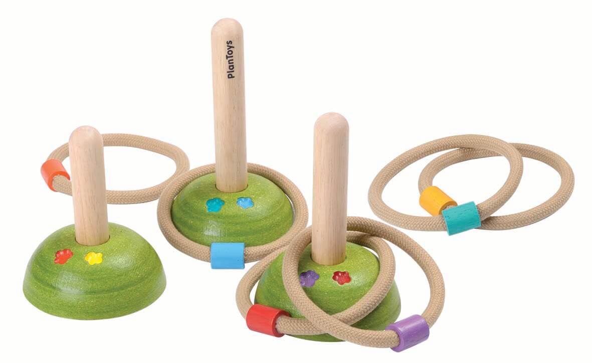 PlanToys Ringwurf Spiel (9 Teile)