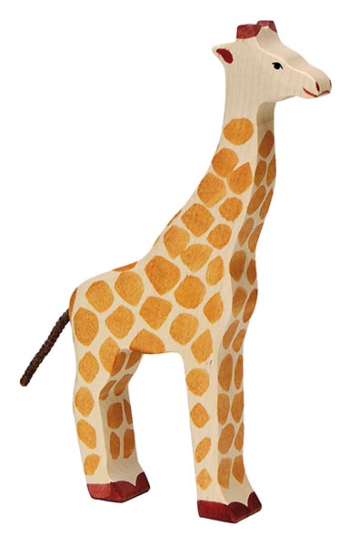 Holztiger Giraffe Holzfigur