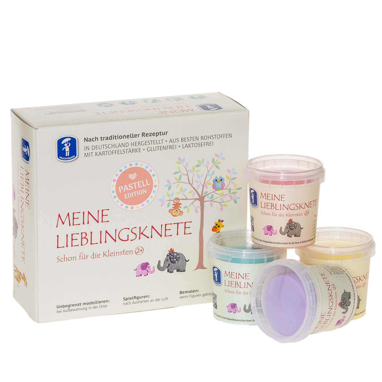 Feuchtmann MEINE LIEBLINGSKNETE "Pastell Edition" Knet-Set