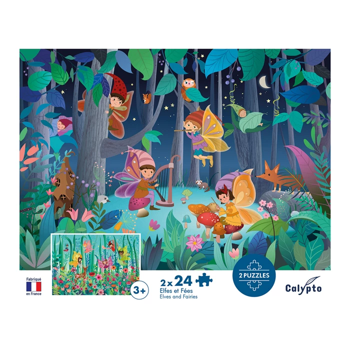 Calypto Elfen und Feen 2x24 Teile Puzzle