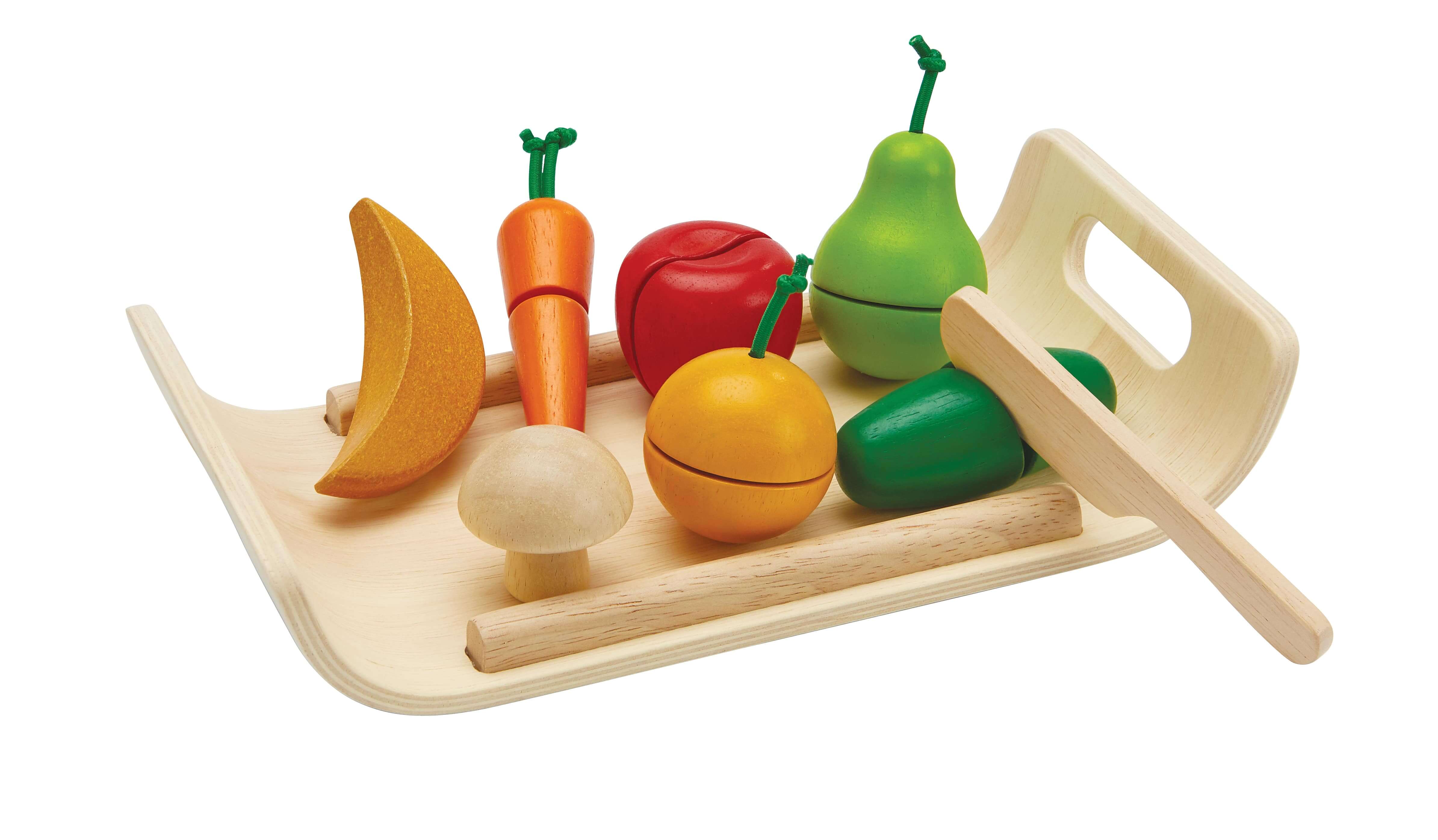 PlanToys Lernfrüchte Gemüse & Obst