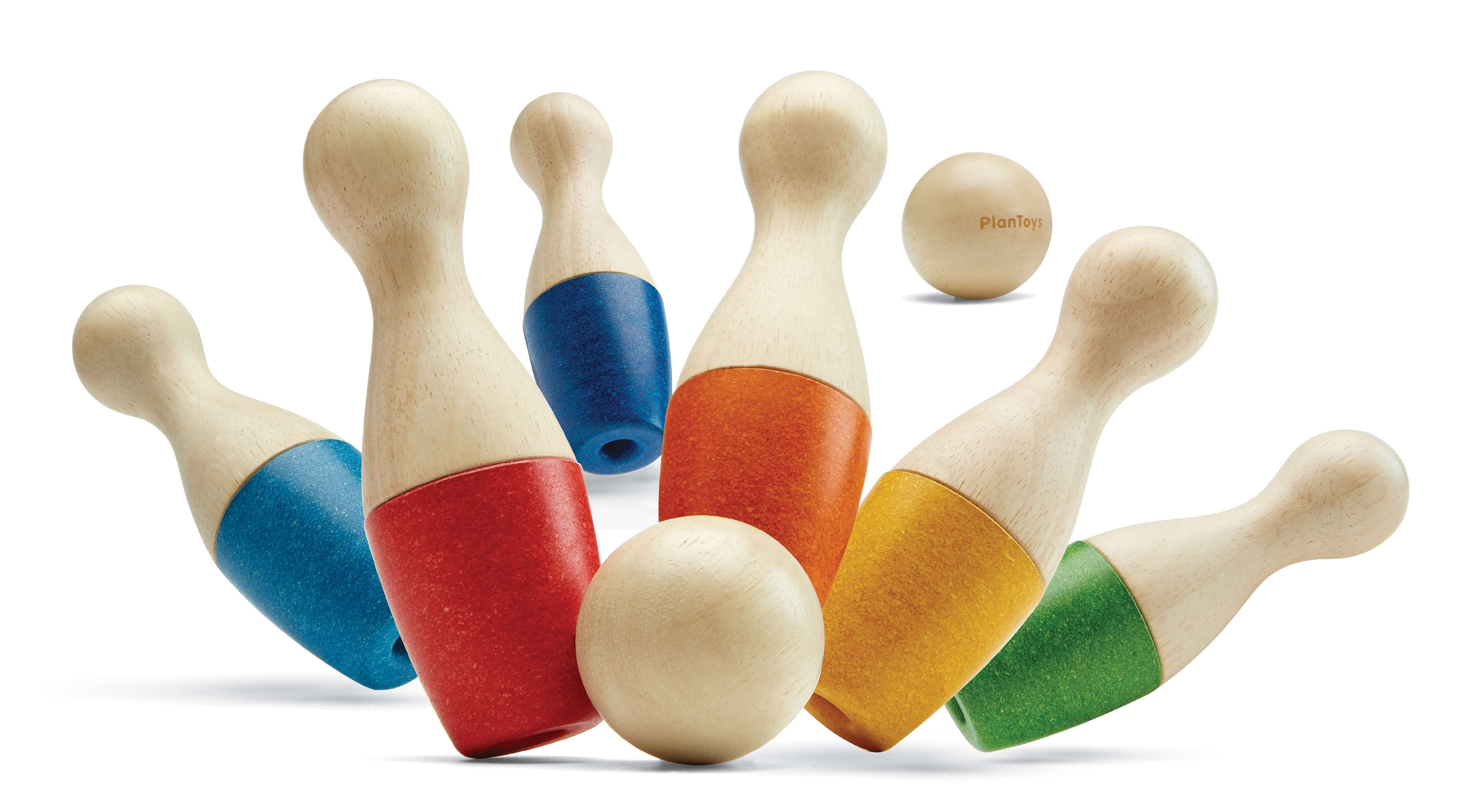 PlanToys Bowling-Set aus Holz