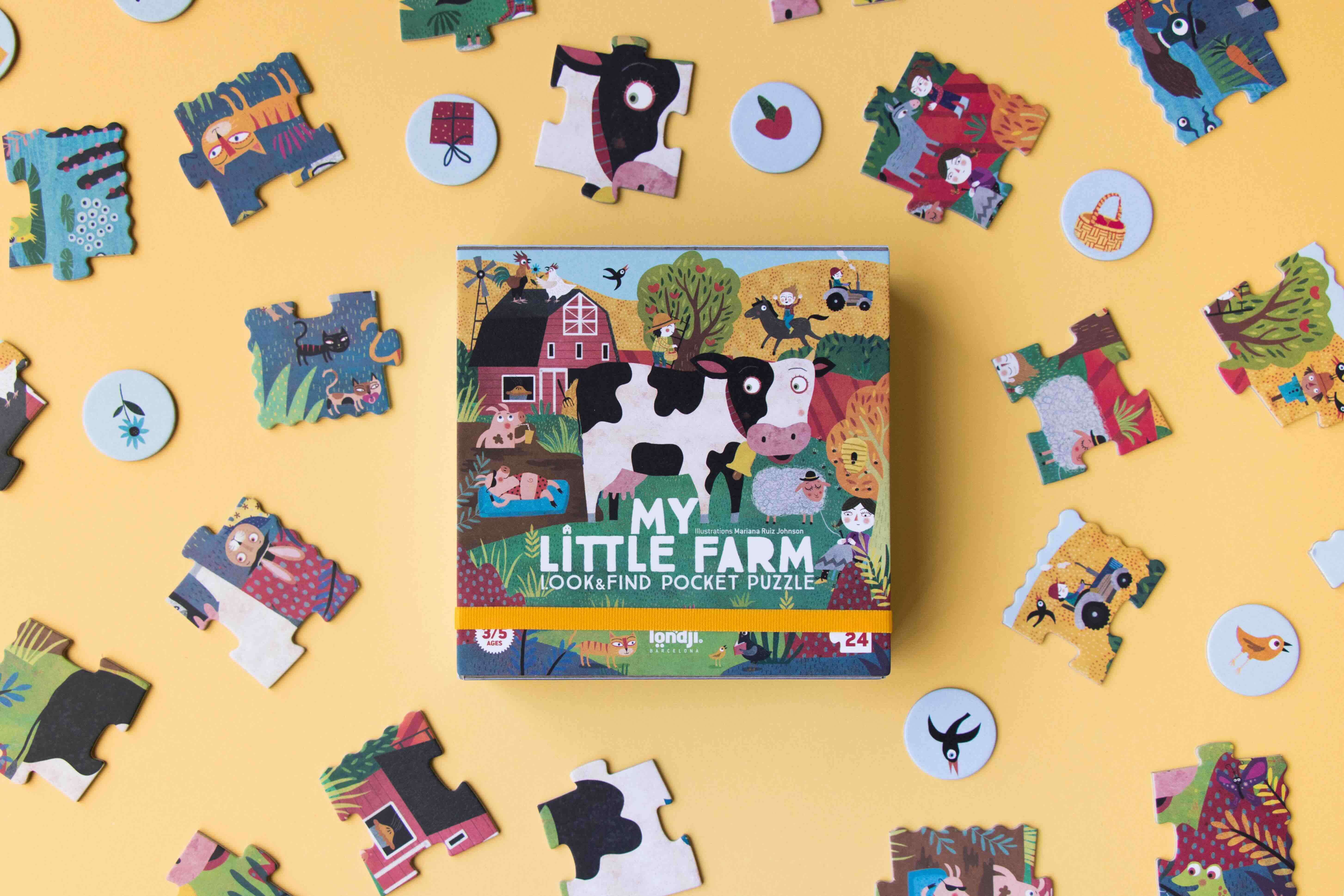 Londji My little Farm Pocket Puzzle