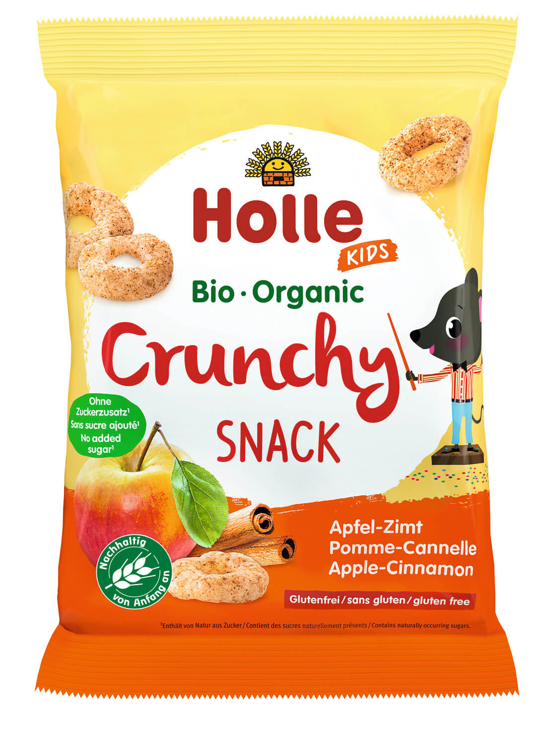 Holle Crunchy Snack Apfel Zimt ab 3 Jahren 25g