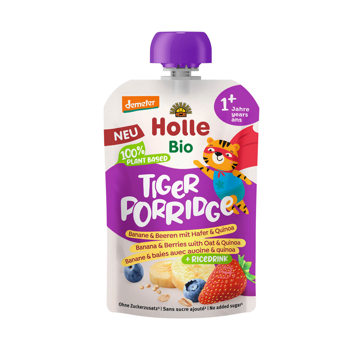 Holle Tiger Porridge Banane & Beeren ab 13. Monaten 110g