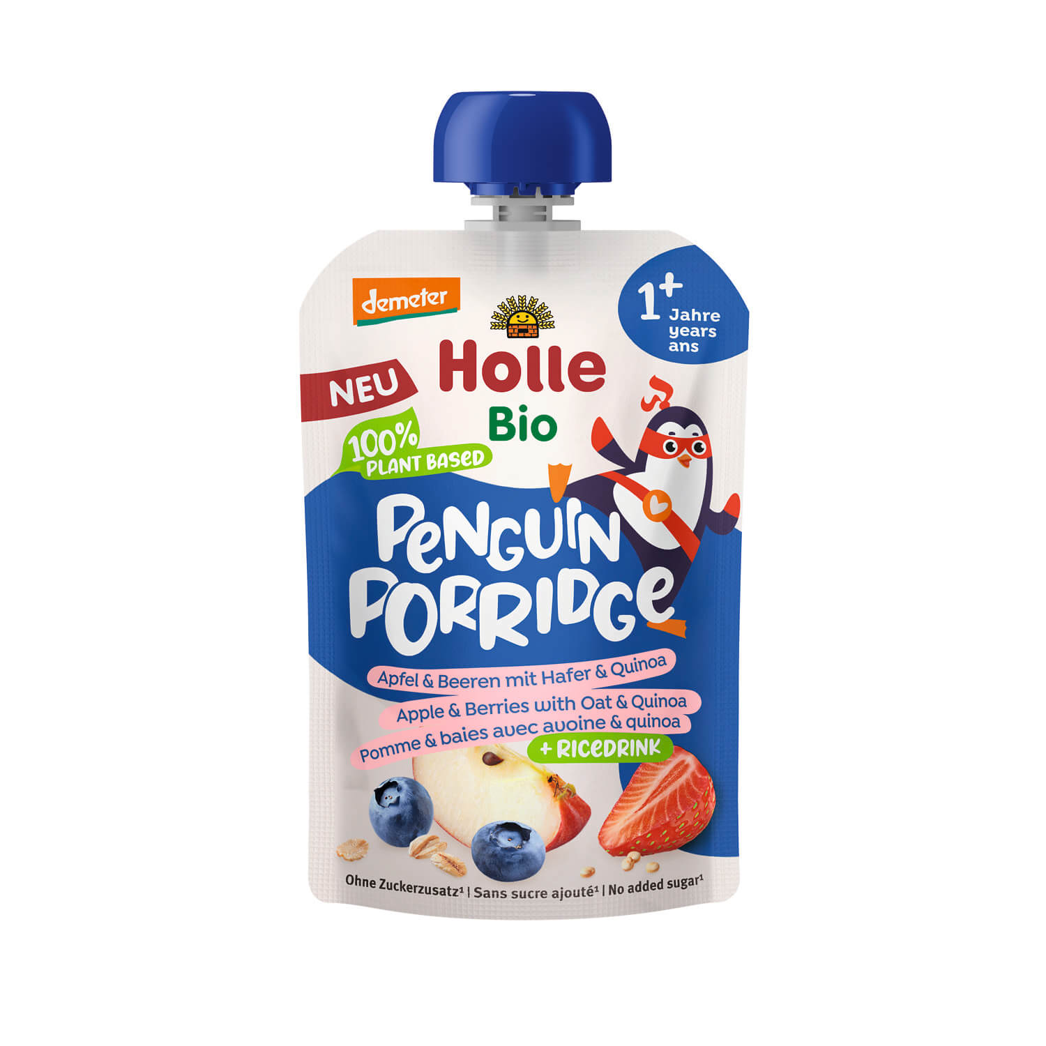 Holle Penguin Porridge Apfel & Beeren ab 13. Monaten 110g