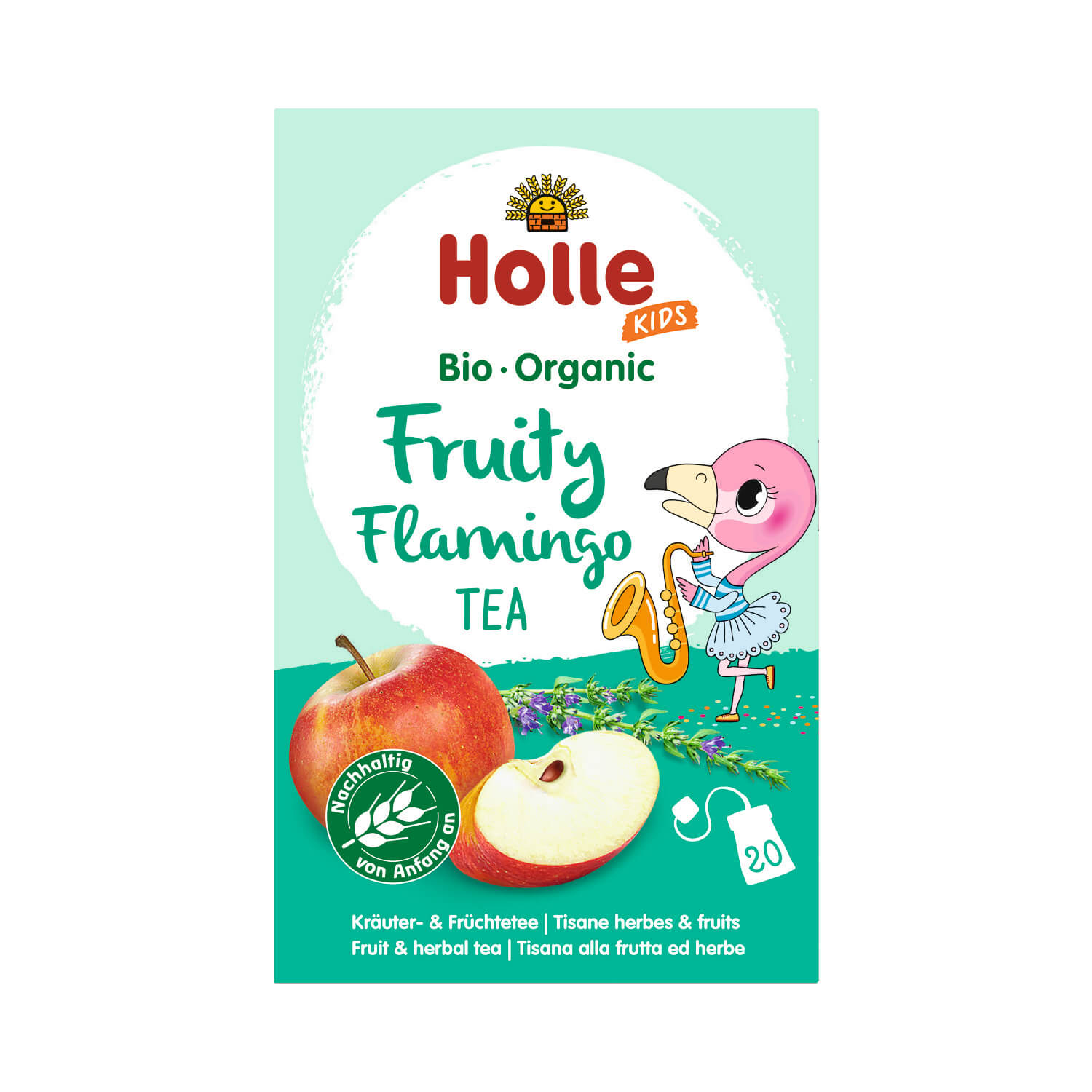 Holle Fruity Flamingo Tee Kräuter- & Fürchtete 36g