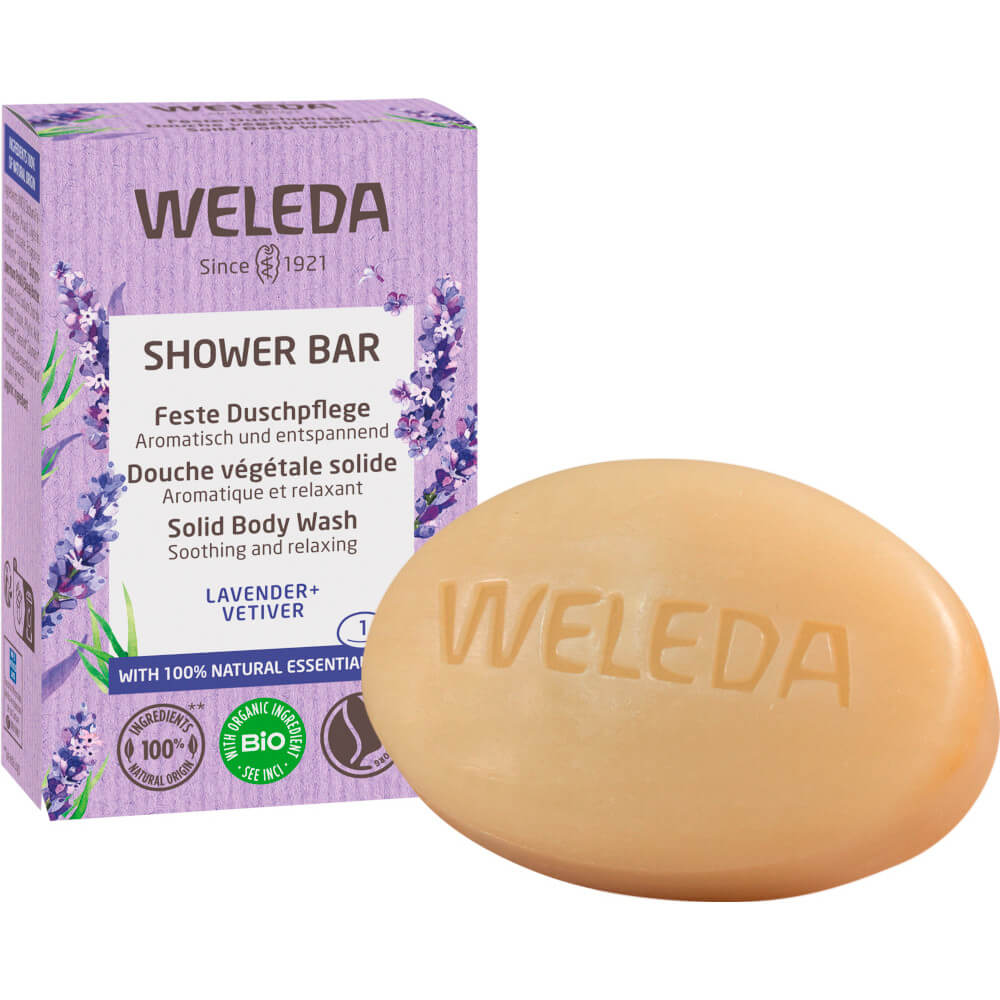 Weleda Shower Bar Feste Duschpflege Lavender + Vetiver 75g